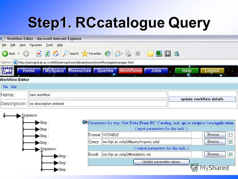 Step1. RCcatalogue Query