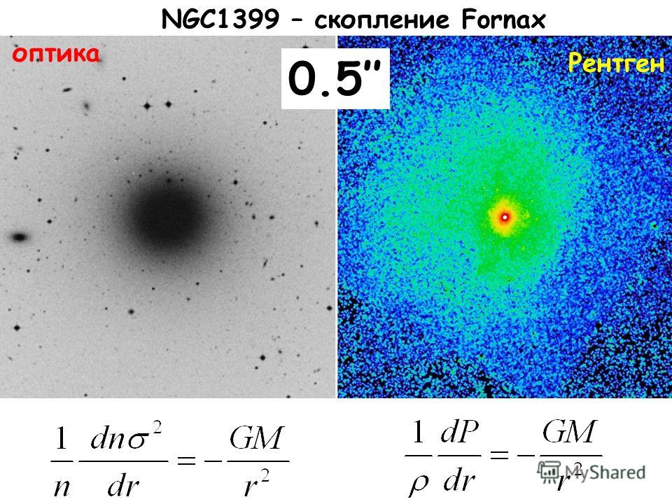 NGC1399 – скопление Fornax оптика Рентген 0.5