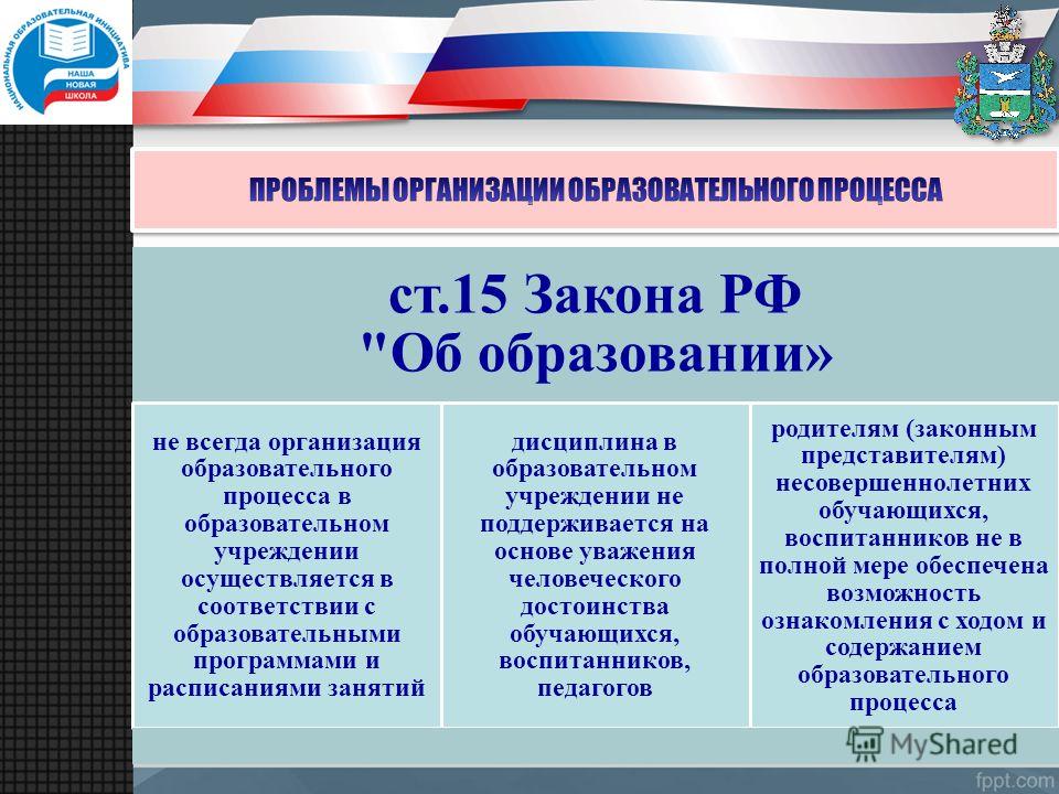 ст.15 Закона РФ 