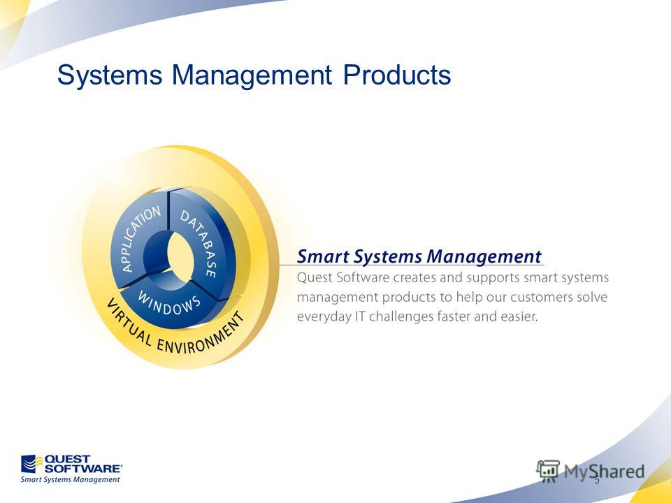 5 Systems Management Products