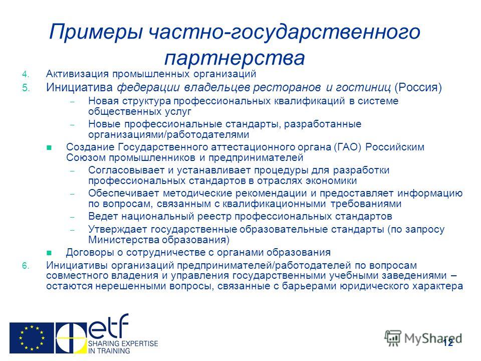 Частное и государственное партнерство бизнес проект Профстандарт специалист в сфере управления проектами государственно частного пар