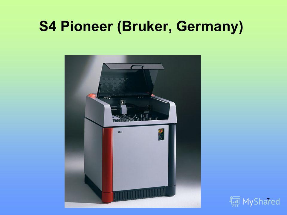 7 S4 Pioneer (Bruker, Germany)