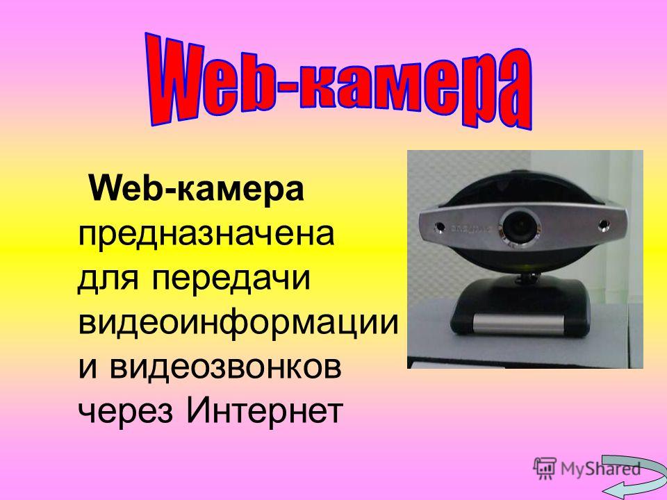 Web-камера предназначена для передачи видеоинформации и видеозвонков через Интернет