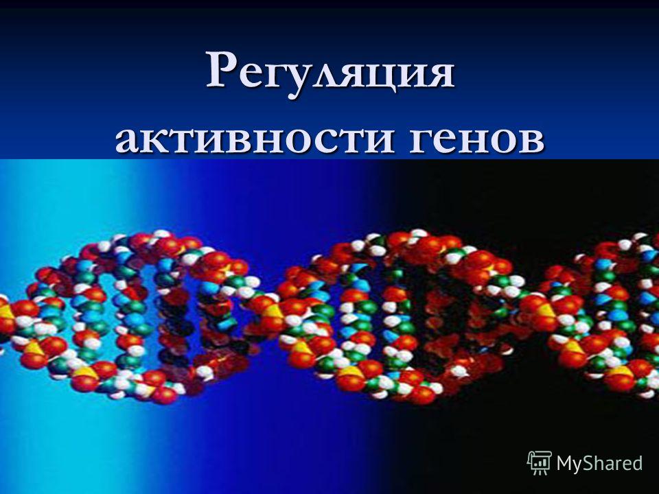 Регуляция активности генов