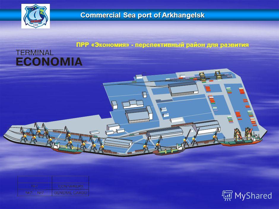 ПРР «Экономия» - перспективный район для развития Commercial Sea port of Arkhangelsk