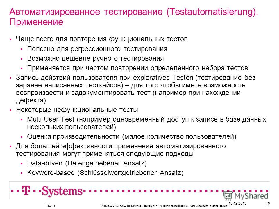Итоговый проект по автоматизации тестирования Автоматизированное Тестирование Обязательно Должно Быть Проведено До Начала Ручн