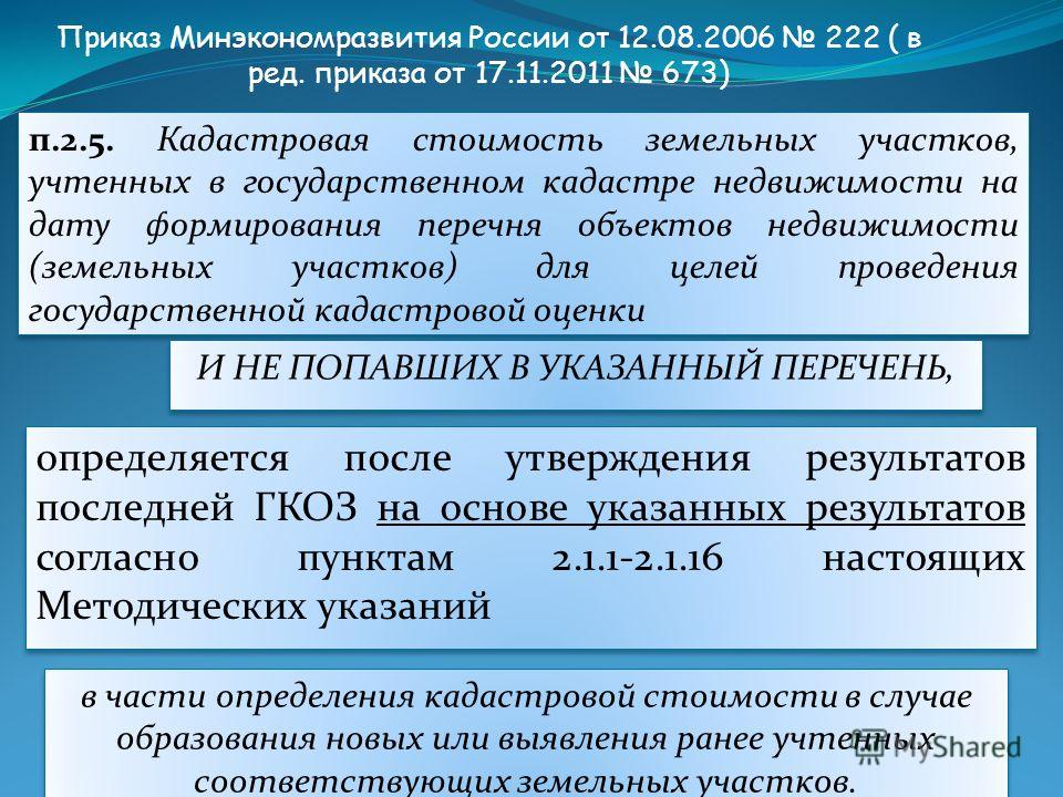 Приказы минэкономразвития по земельным отношениям Приказы минэкономразвития по земельным отношениям