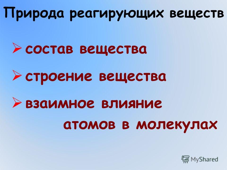 Презентация скорость хим реакции