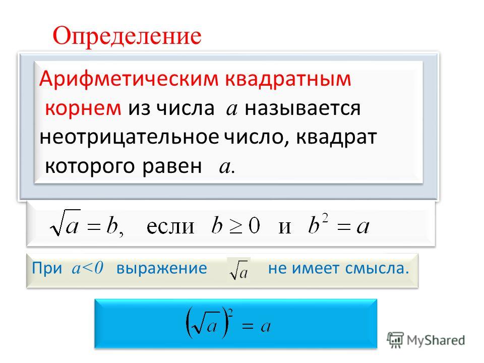 Квадратный корень из произведения пример Корень определение фото Shkola-2.ru