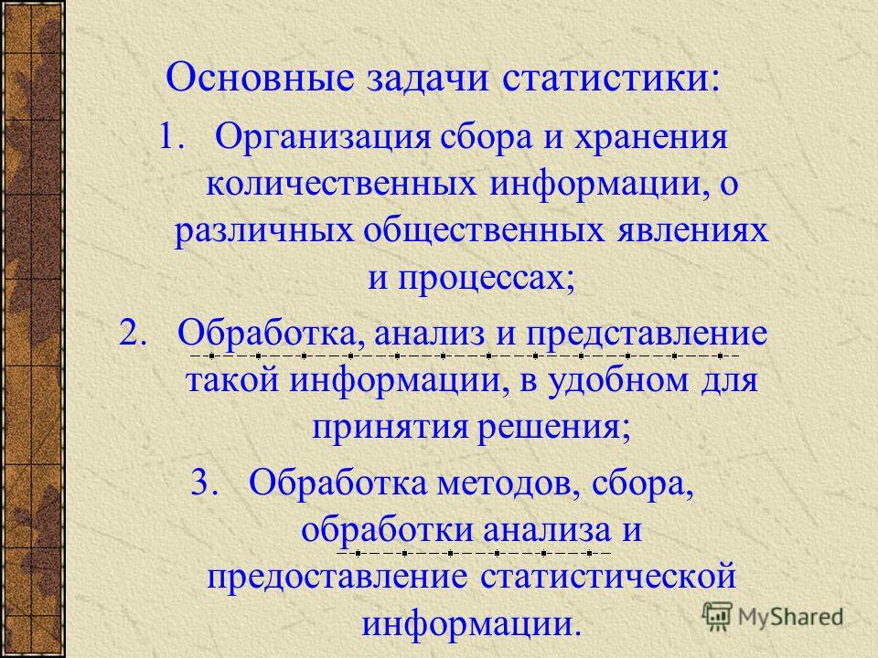 Реферат: Предмет, метод и задачи статистики