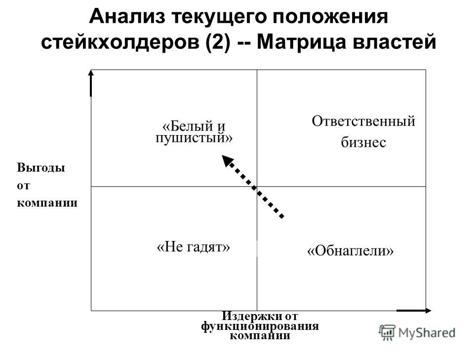 Матрица заинтересованных сторон проекта