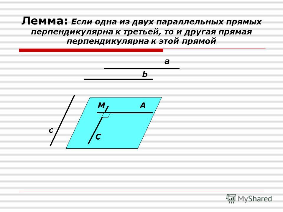 Рисунок перпендикулярных и параллельных Рисунок перпендикулярных и параллельных