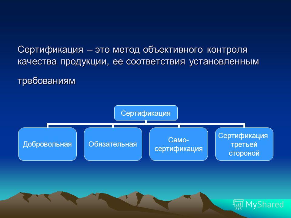 Самосертификация это сертификация ист