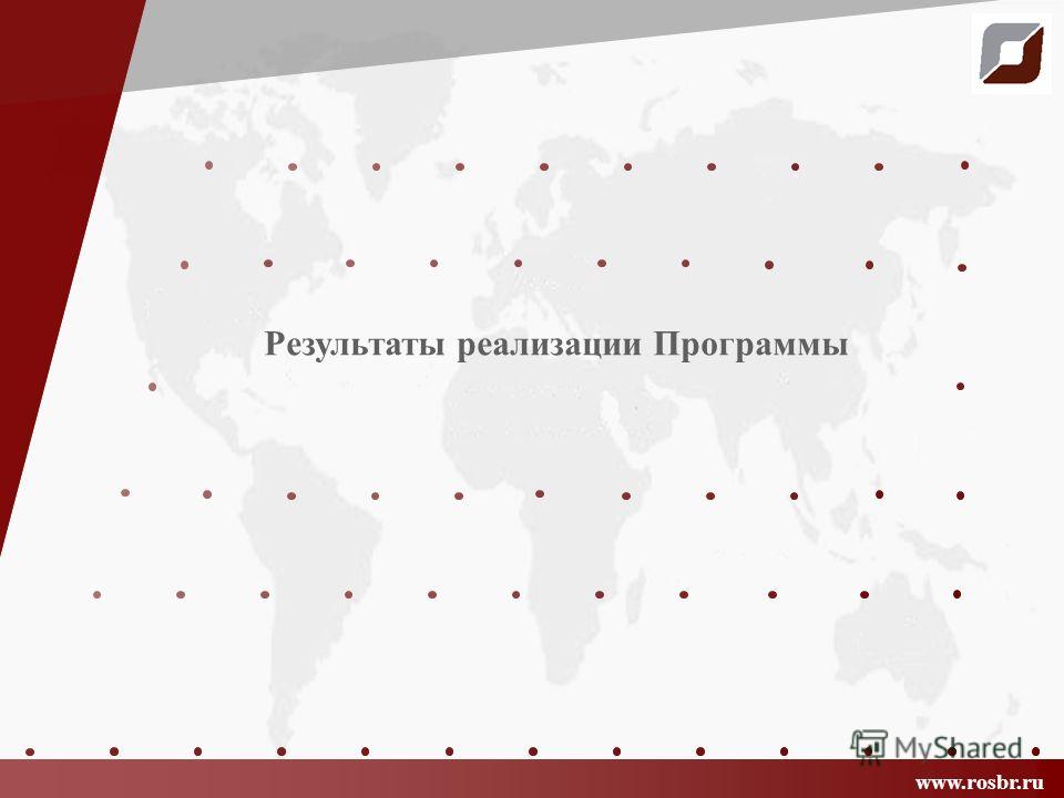 www.rosbr.ru Результаты реализации Программы