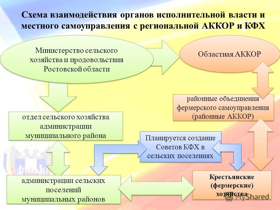 Схема взаимодействия органов власти