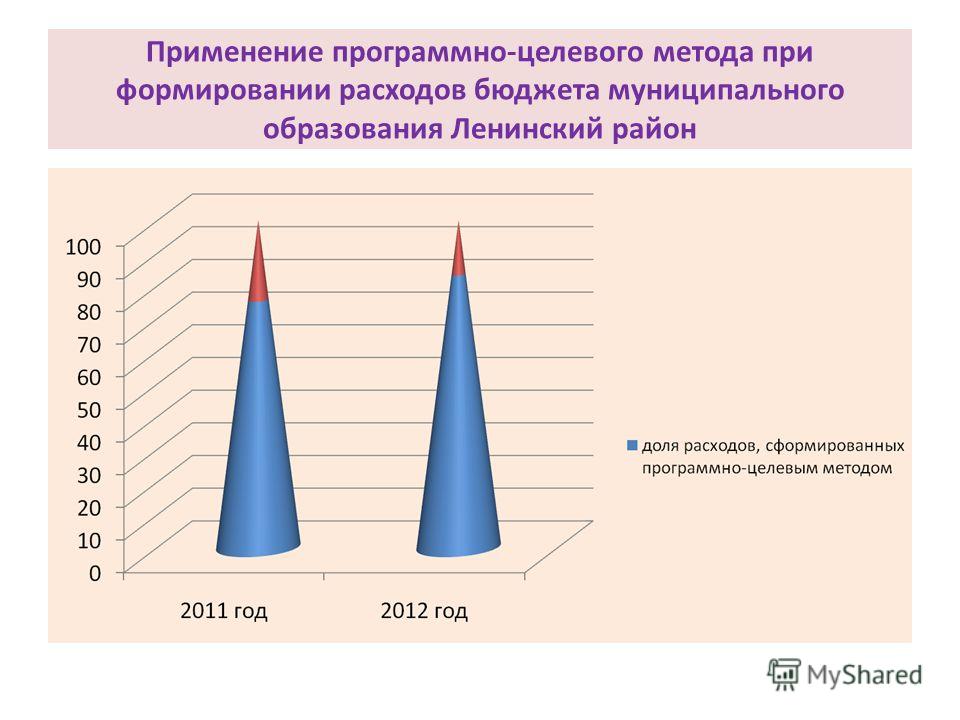 Применение программно-целевого метода при формировании расходов бюджета муниципального образования Ленинский район