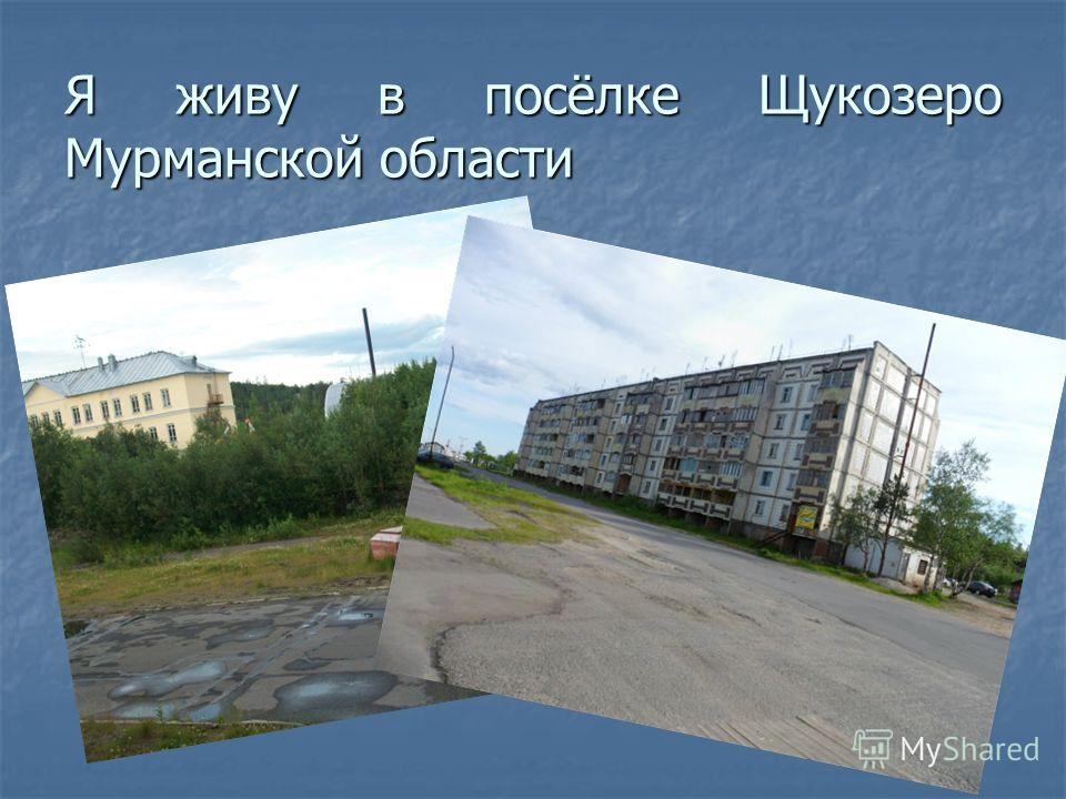 Я живу в посёлке Щукозеро Мурманской области
