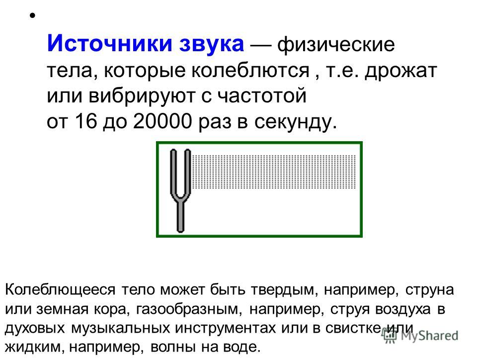 Реферат: Источники звука. Звуковые колебания