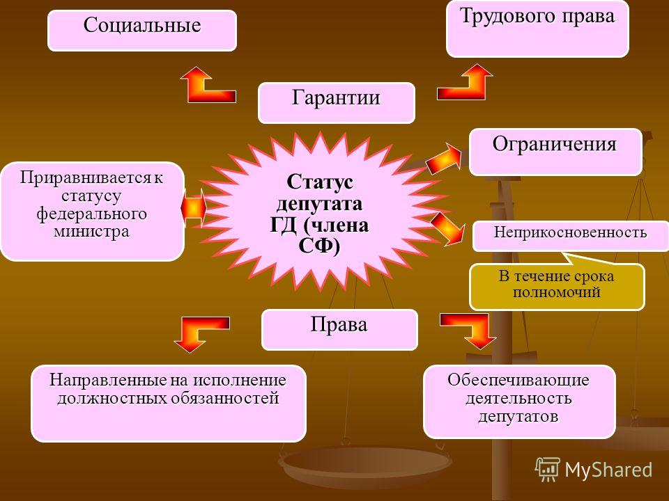 Статус парламентария и его гарантии Статус парламентария и его гарантии