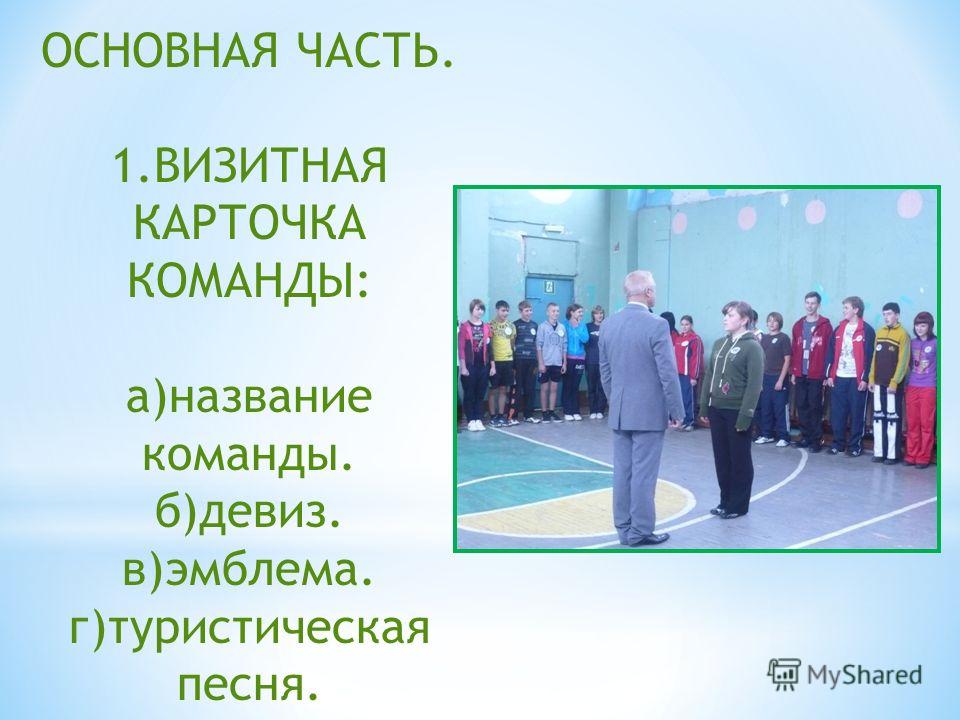 Сценарий визитная карточка это мы Сценарий визитная карточка это мы