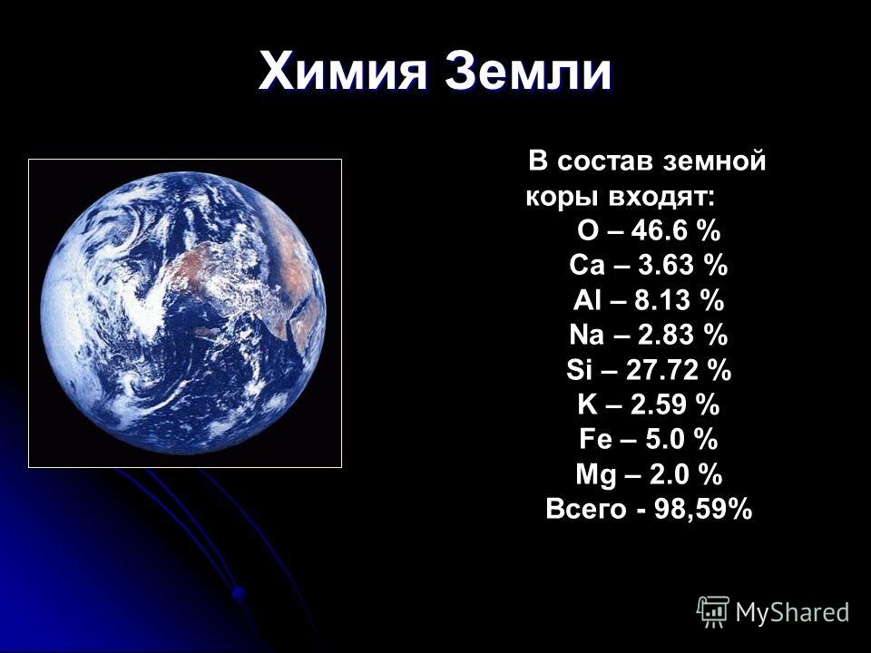 Реферат на тему химия космоса 6706