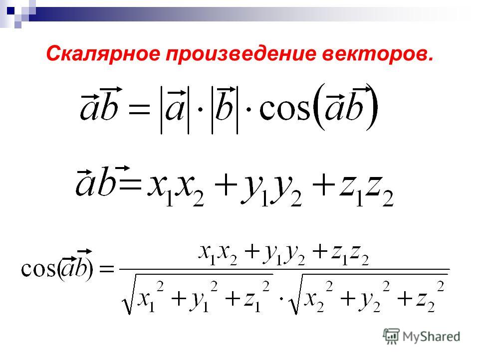Презентация на тему: "Скалярное произведение векторов Г-9 урок 2. Цель: Познаком