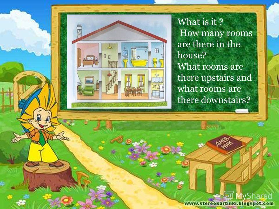 What is it ? How many rooms are there in the house? What rooms are there upstairs and what rooms are there downstairs?
