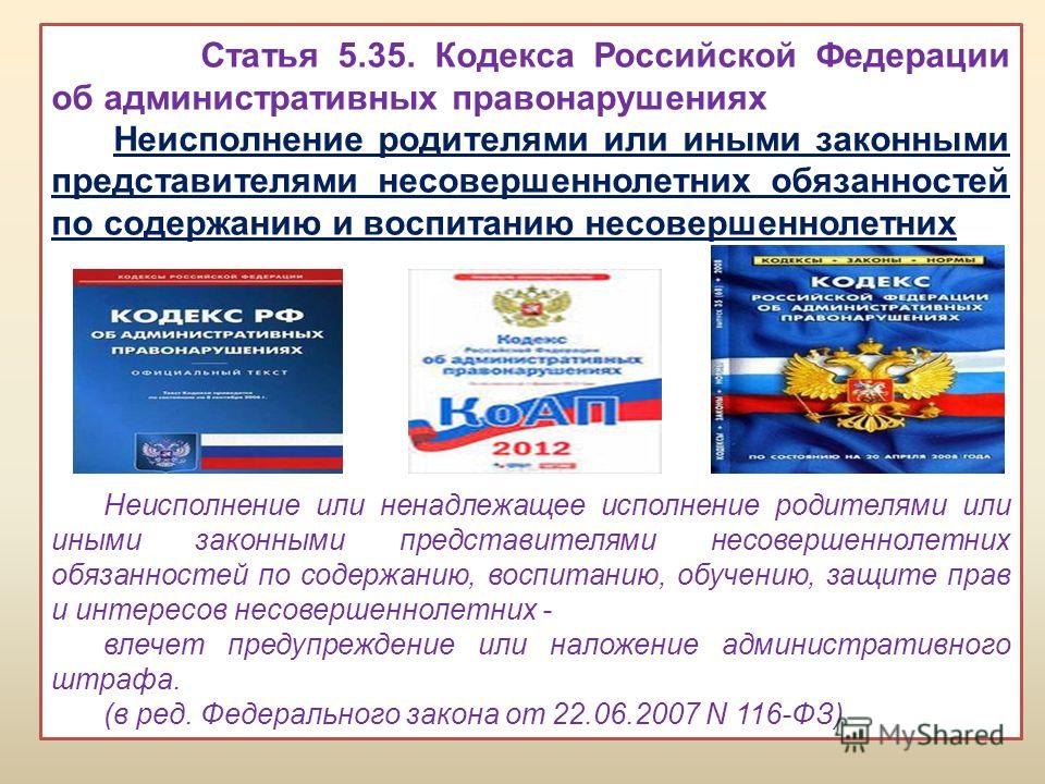 Проект кодекса рф об административных правонарушениях