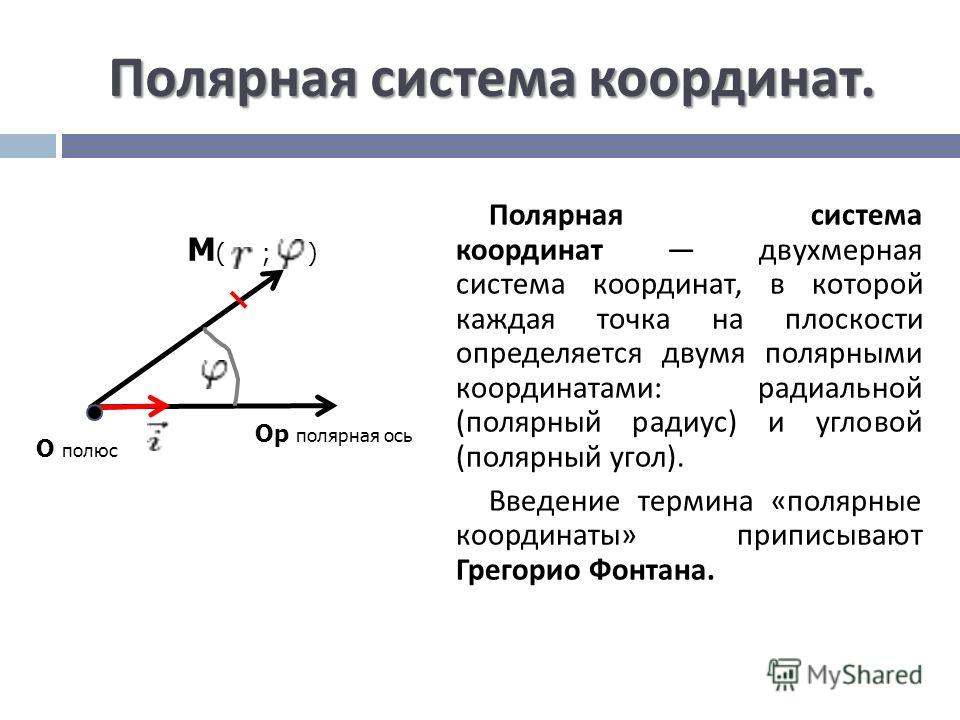 Смешанное произведение векторов. Полярная система координат. Аналитическая геоме