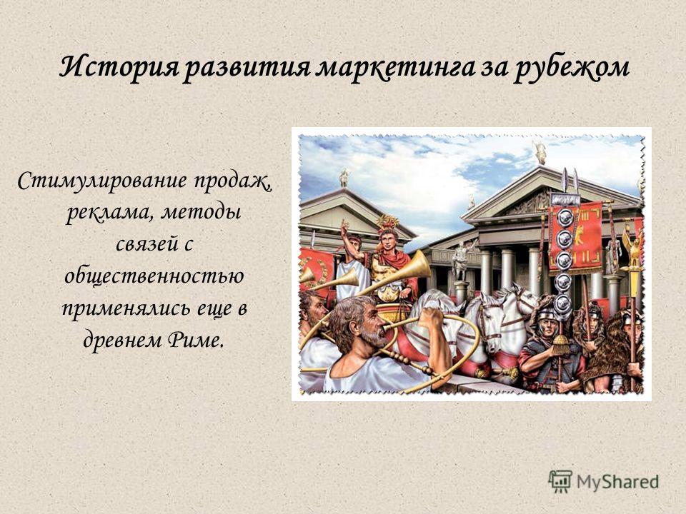 История Возникновения Маркетинга Реферат История Возникновения Маркетинга Реферат