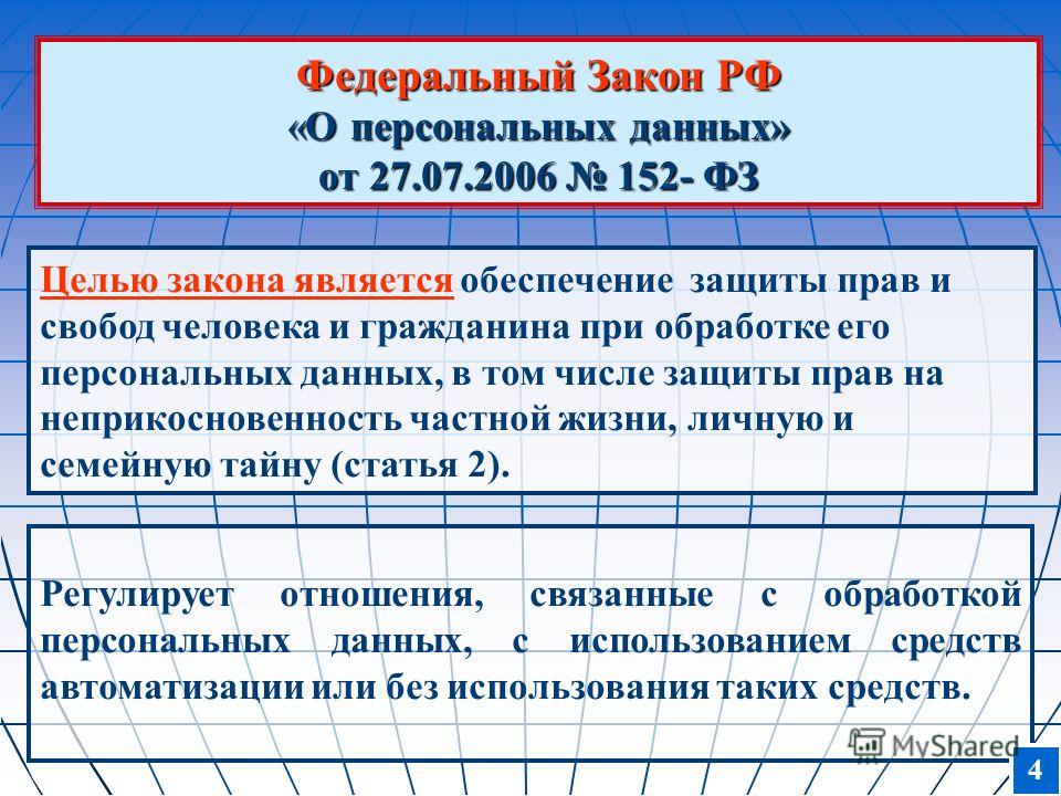 От 27.07.2006 152-фз статус От 27.07.2006 152-фз статус