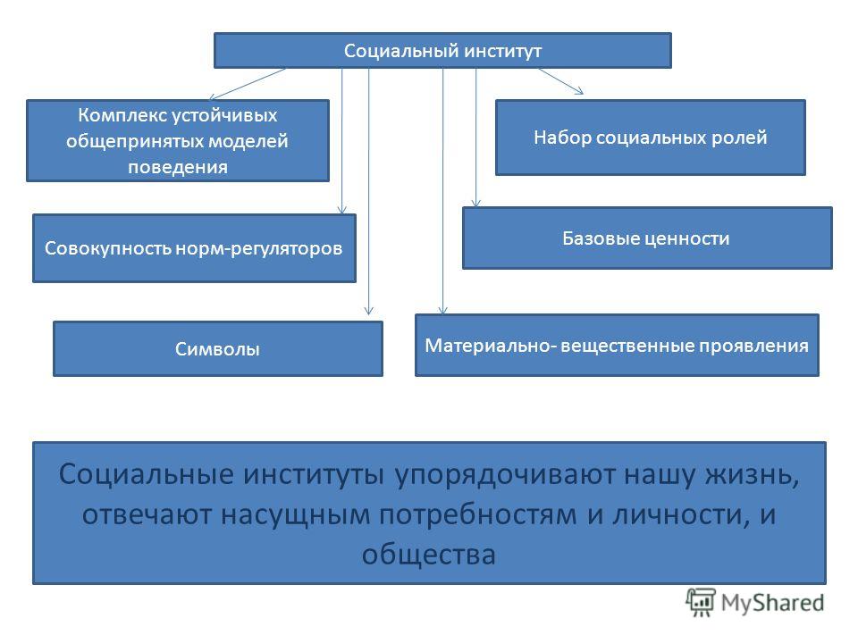 Реферат: Социальные институты в России