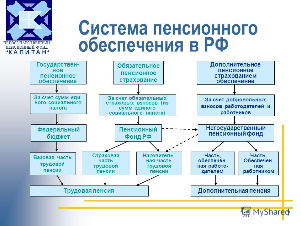 Система пенсионного страхования схема