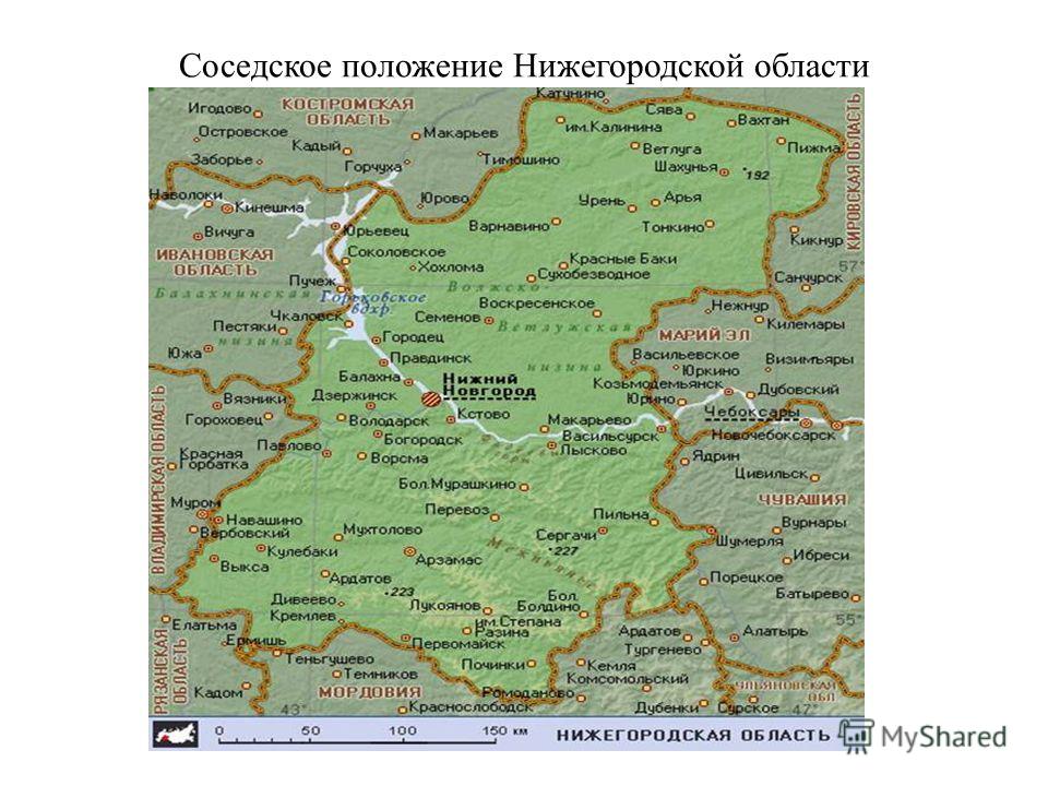 Географическое расположение нижегородской области Карта ворсма нижегородская область фото HobbiArt.ru