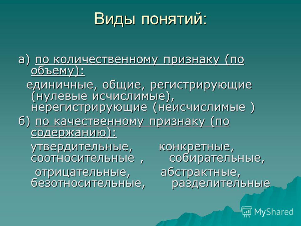 Понятия Виды Понятий Реферат Понятия Виды Понятий Реферат