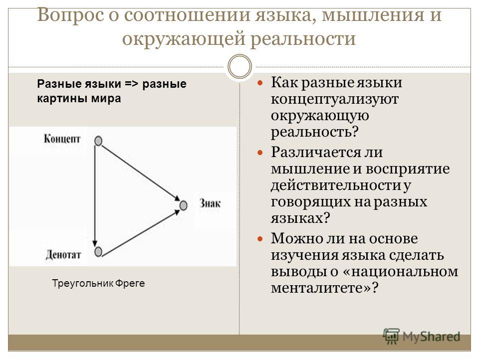 Языковая картина мира наивная