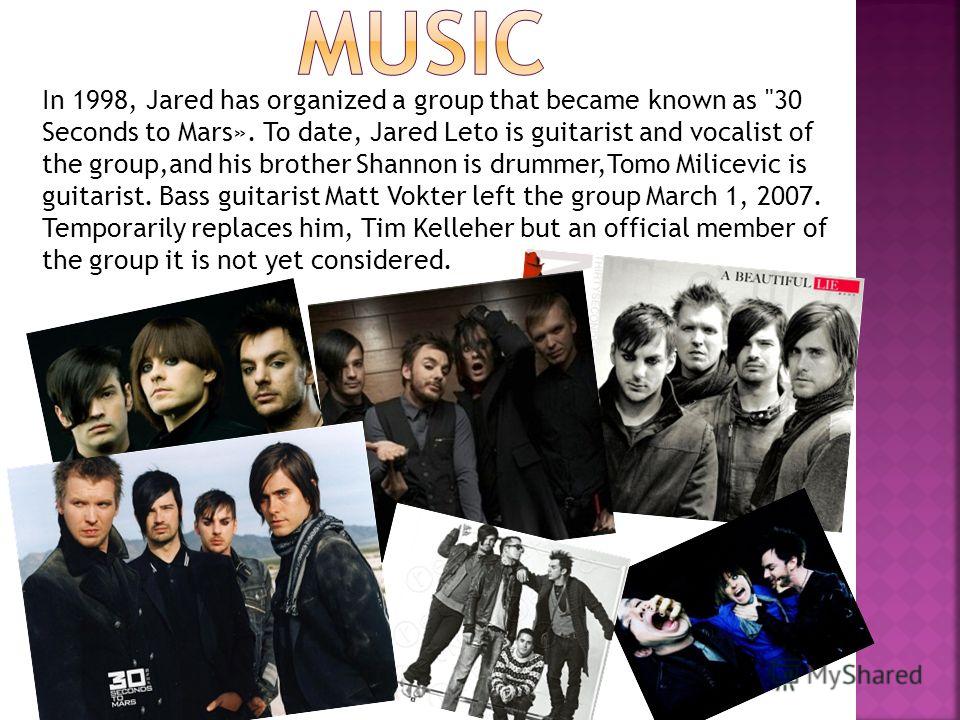 In 1998, Jared has organized a group that became known as 