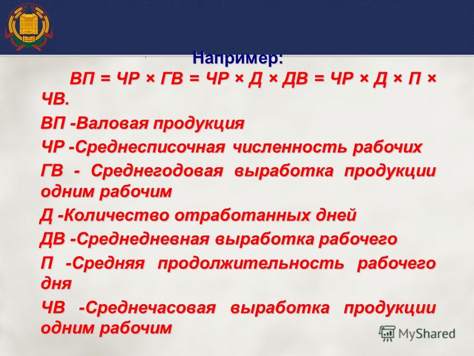 Валовая Продукция