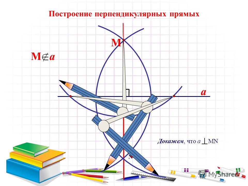 Примеры задач на построение построение перпендикулярных прямых