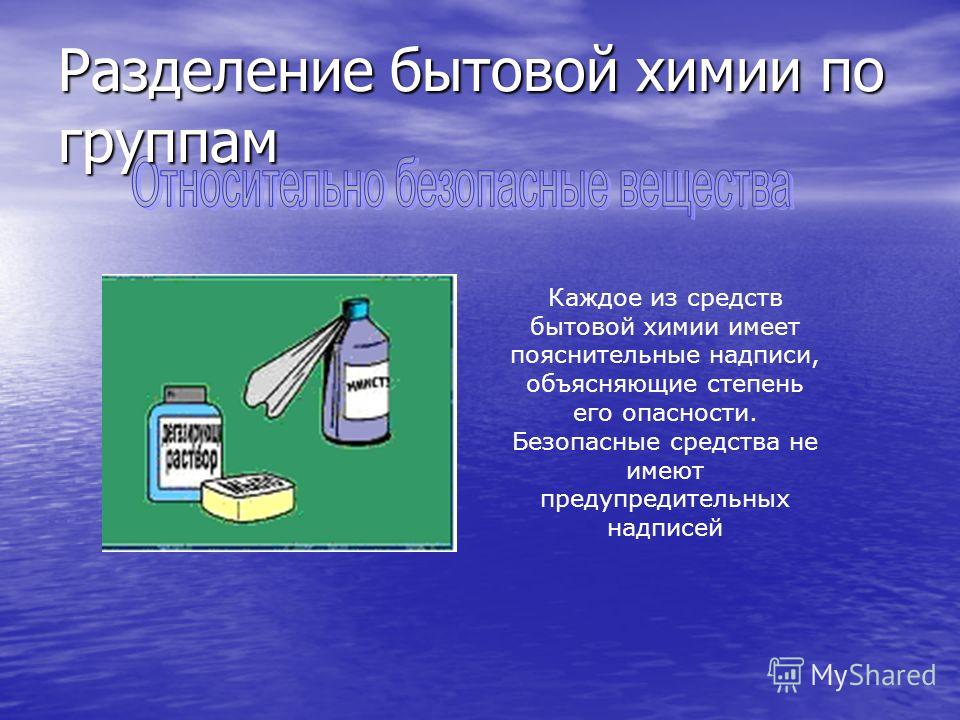 Опасные вещества и средства бытовой химии реферат 2636