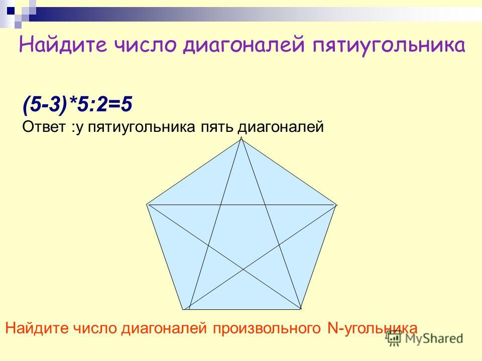 Сколько диагоналей можно провести в четырехугольнике