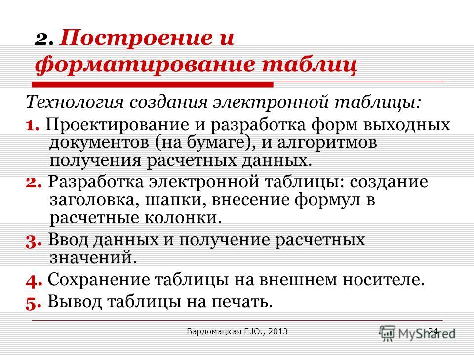 Презентация на тему: "ЭЛЕКТРОННЫЕ ТАБЛИЦЫ Т.В. Татьянкина. Назначение и основные