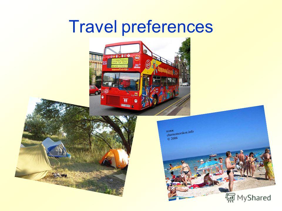 Travel preferences