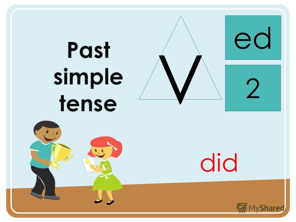 Past simple tense V ed 2 did