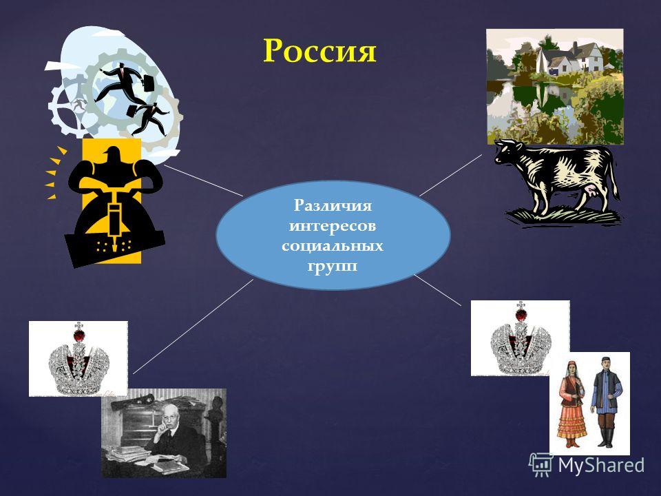 Различия интересов социальных групп Россия