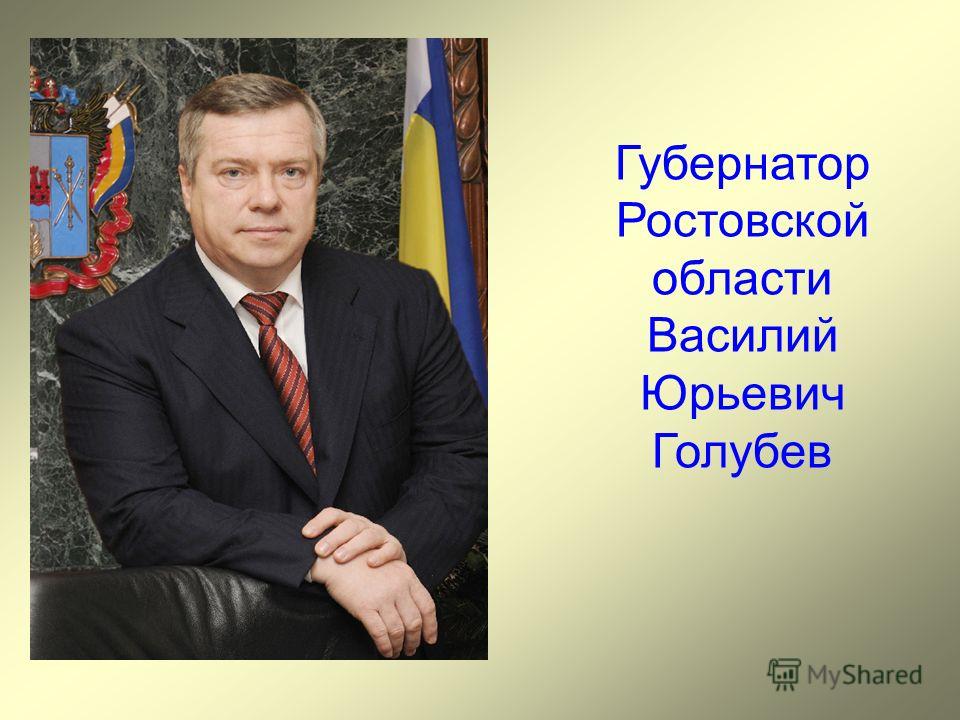 Губернатор Ростовской области Василий Юрьевич Голубев