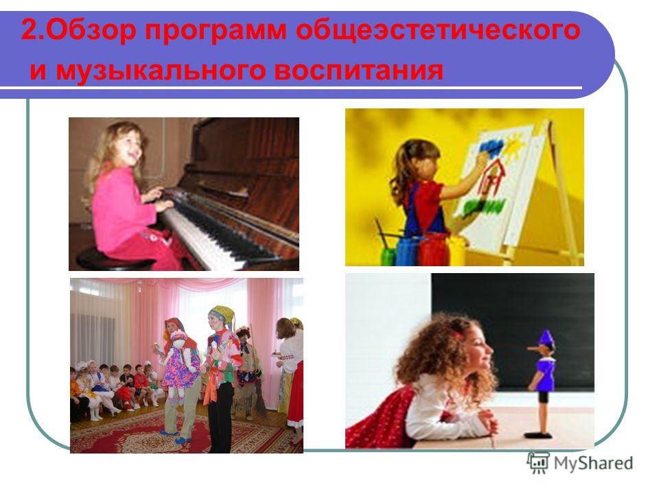 2.Обзор программ общеэстетического и музыкального воспитания