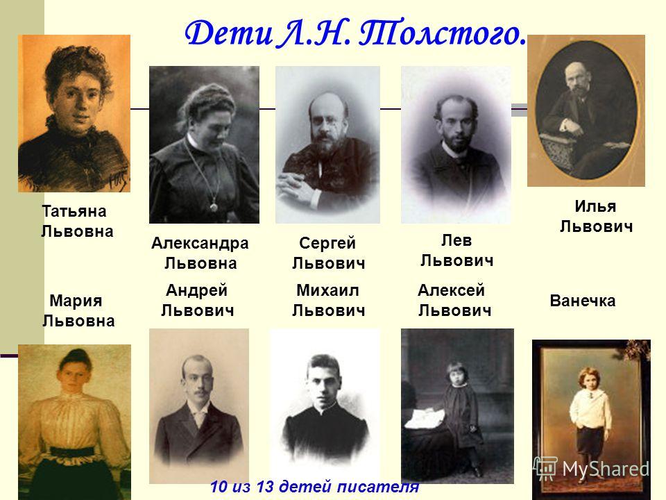 Толстой Семья Фото Толстой Семья Фото