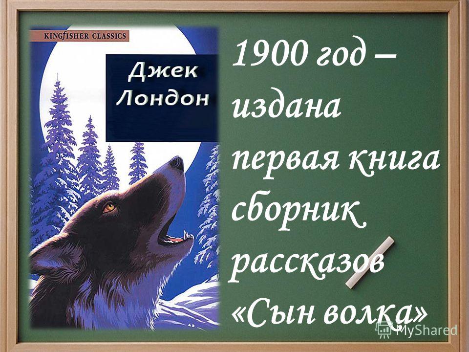1900 год – издана первая книга сборник рассказов «Сын волка»