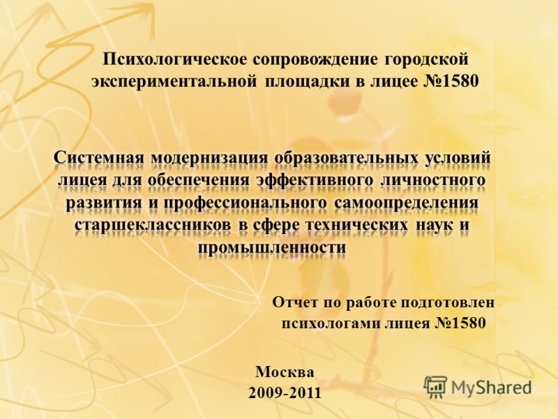 Отчет школьной площадки в презентации